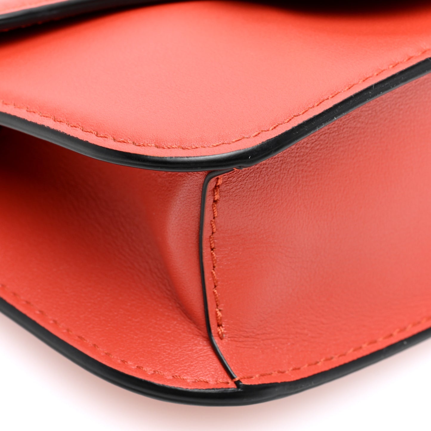 Calfskin Vlogo Small Loco Shoulder Bag Amber