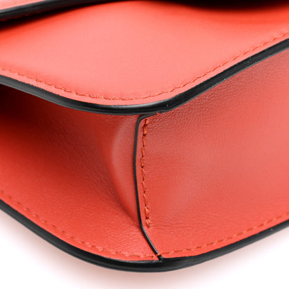 Valentino Garavani Calfskin Vlogo Small Loco Shoulder Bag Amber 8 of 9