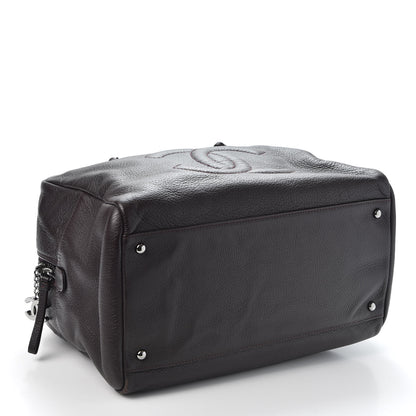 Chanel Deerskin Luxe Ligne Bowler Brown 3 of 9