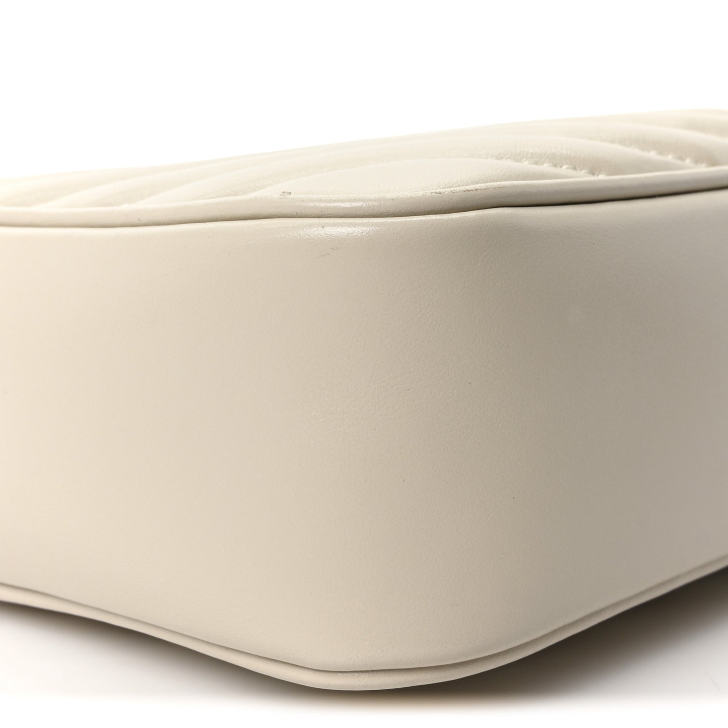 Calfskin Matelasse Monogram Lou Camera Bag Crema Soft