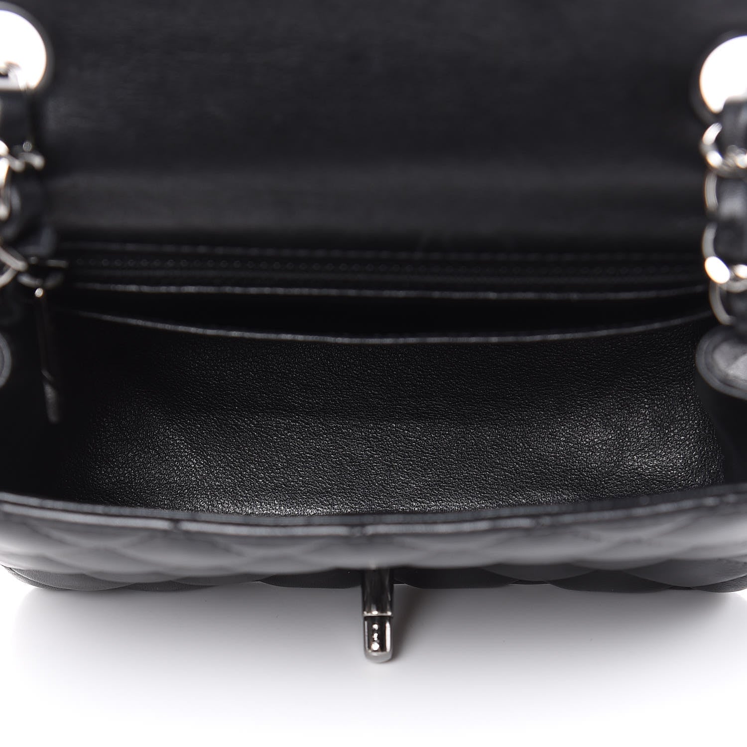 Chanel Lambskin Quilted Mini Square Flap Black 7 of 12