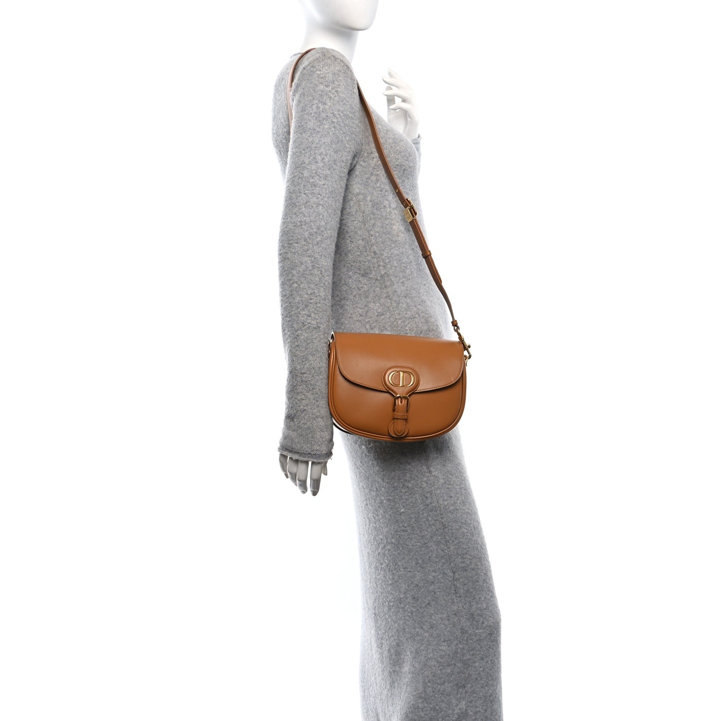 Box Calfskin Medium Bobby Flap Camel