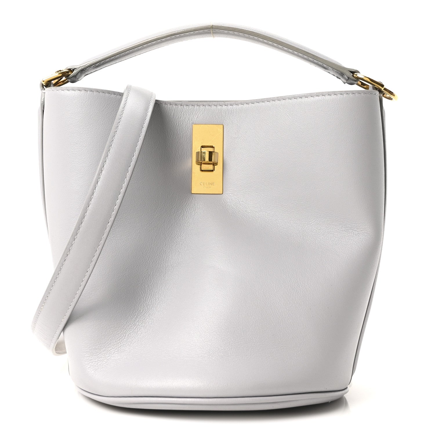 Celine Smooth Calfskin Bucket 16 Bag Light Grey 1 of 9