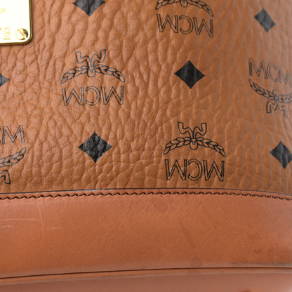 MCM Visetos Small Heritage Drawstring Bucket Bag Cognac 9 of 14