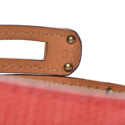 Hermes Lizard Kelly Double Tour Bracelet S Bougainvillea 7 of 8