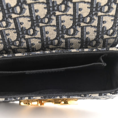 Christian Dior Oblique 30 Montaigne Box Bag Blue 4 of 10