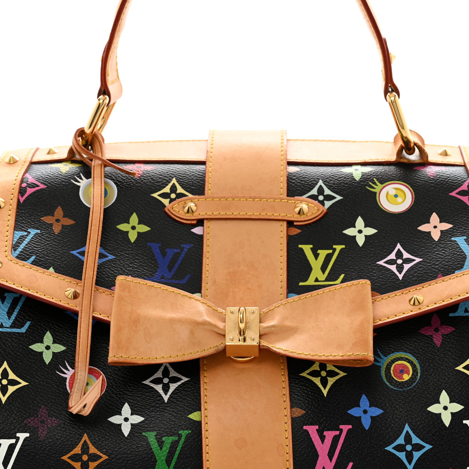 Louis Vuitton Monogram Multicolor Murakami Eye Love You Black 8 of 11