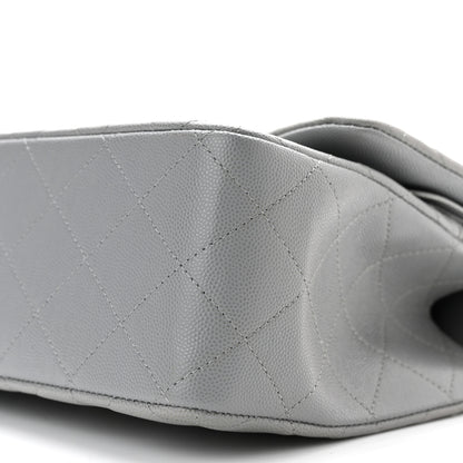 Chanel Caviar Quilted Jumbo Double Flap Grey 10 of 11