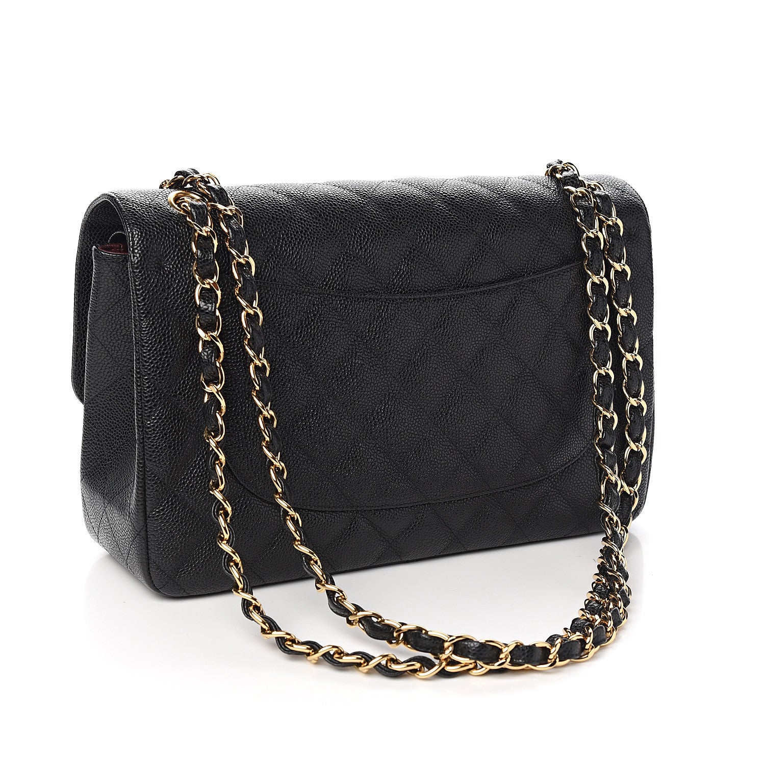 Chanel Caviar Quilted Jumbo Double Flap Black 2 of 10