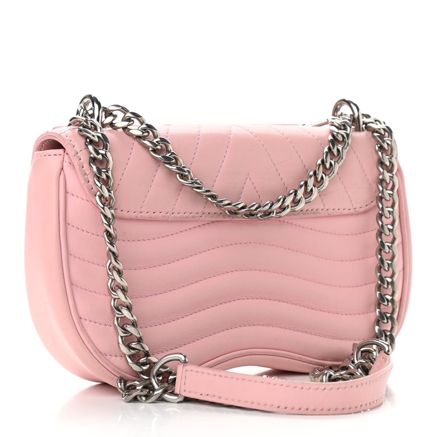 Louis Vuitton Calfskin New Wave Chain MM Smoothie Pink 3 of 16