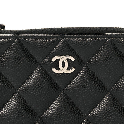 Chanel Caviar Quilted Zipped Key Holder Case Black 10 of 12