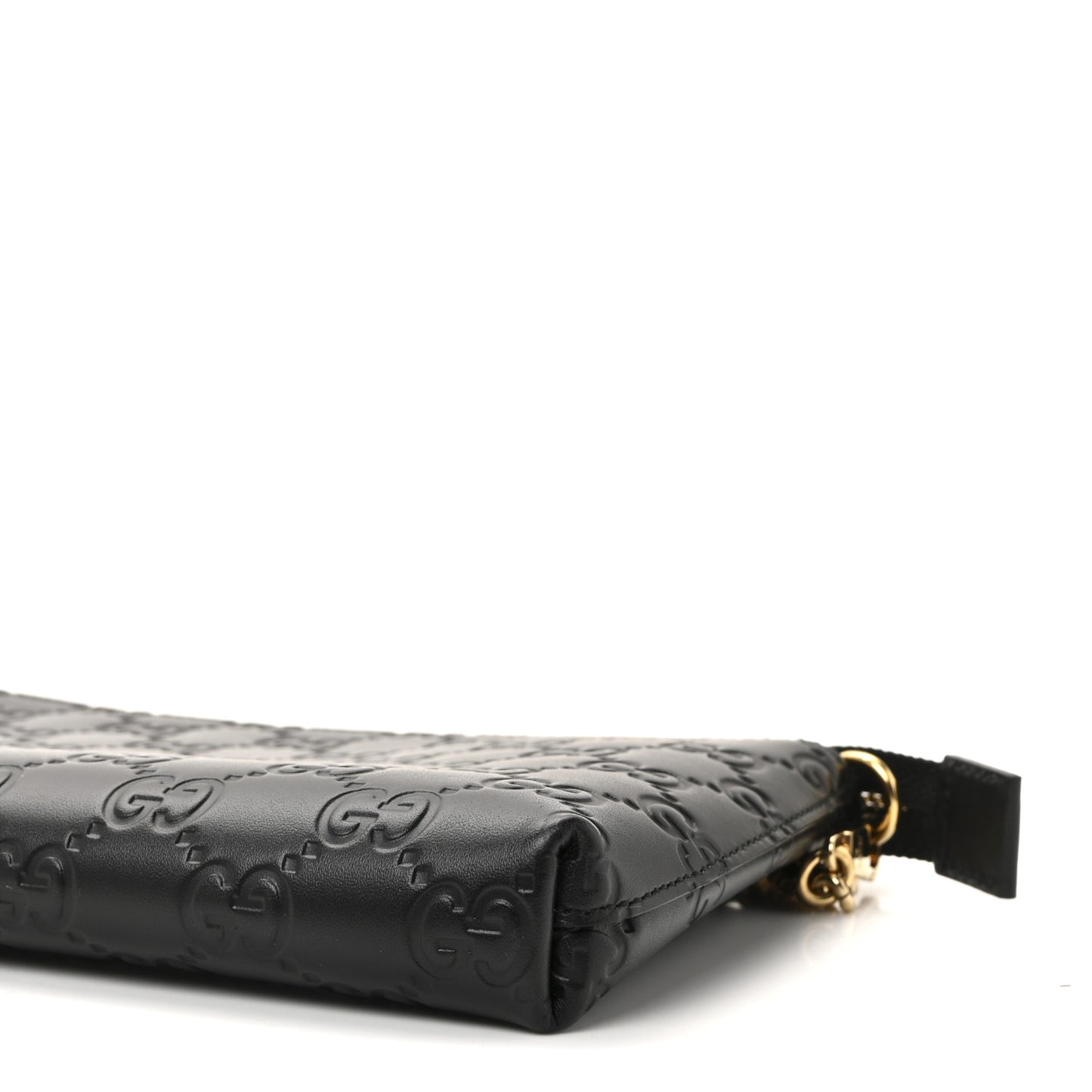 Guccissima Signature Wrist Wallet Black
