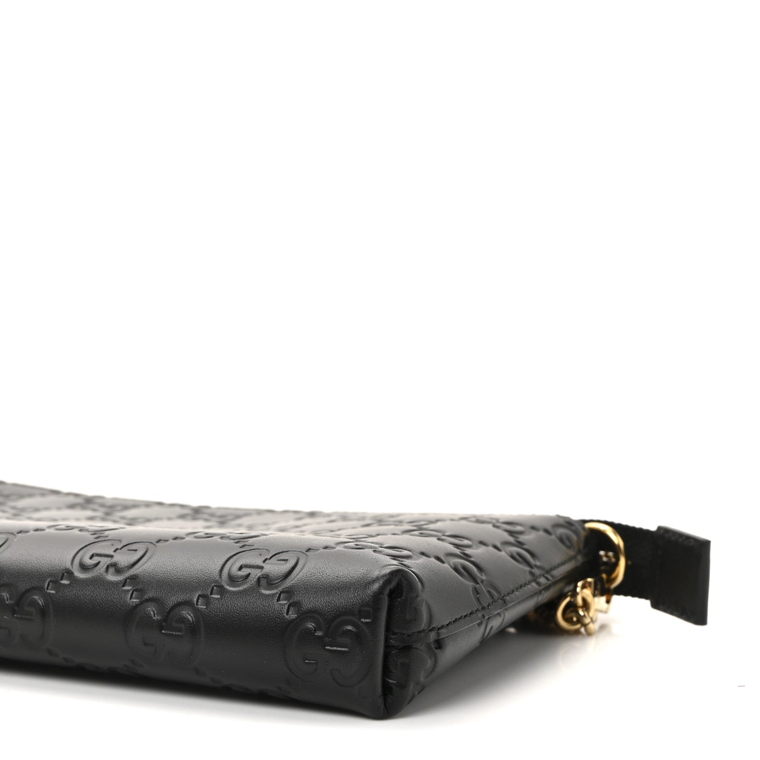Gucci Guccissima Signature Wrist Wallet Black 9 of 9