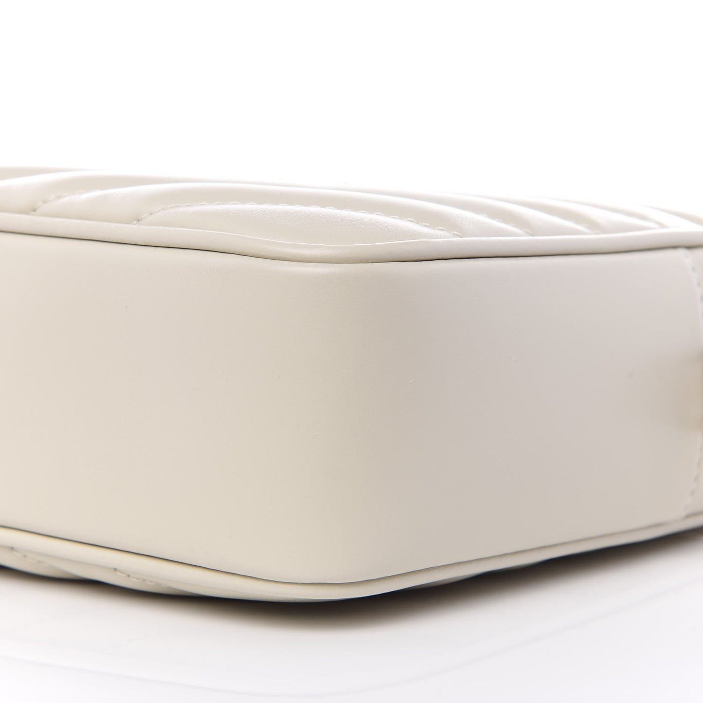Calfskin Matelasse Monogram Lou Camera Bag Crema Soft