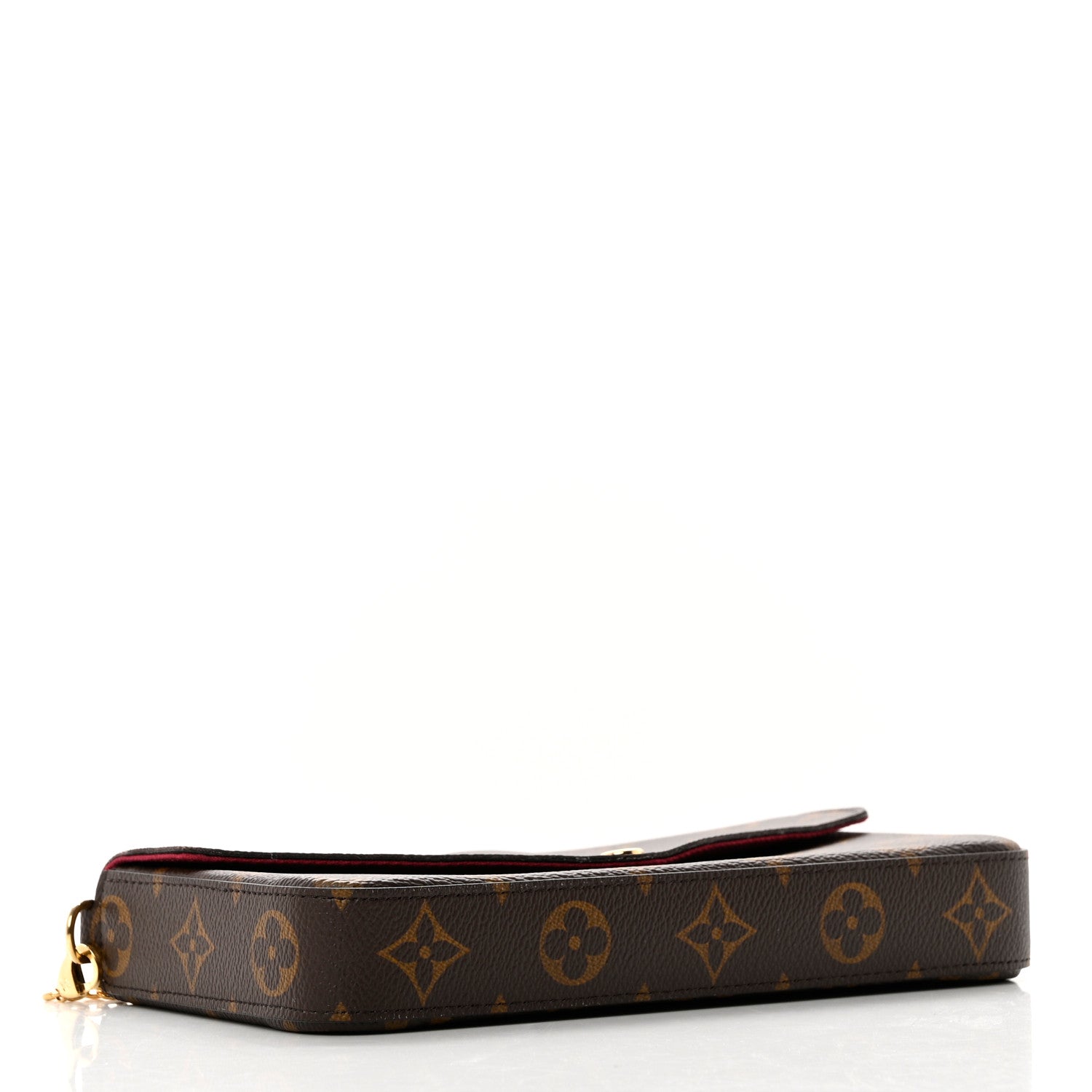 Louis Vuitton Monogram Pochette Felicie Chain Wallet Fuchsia 4 of 7
