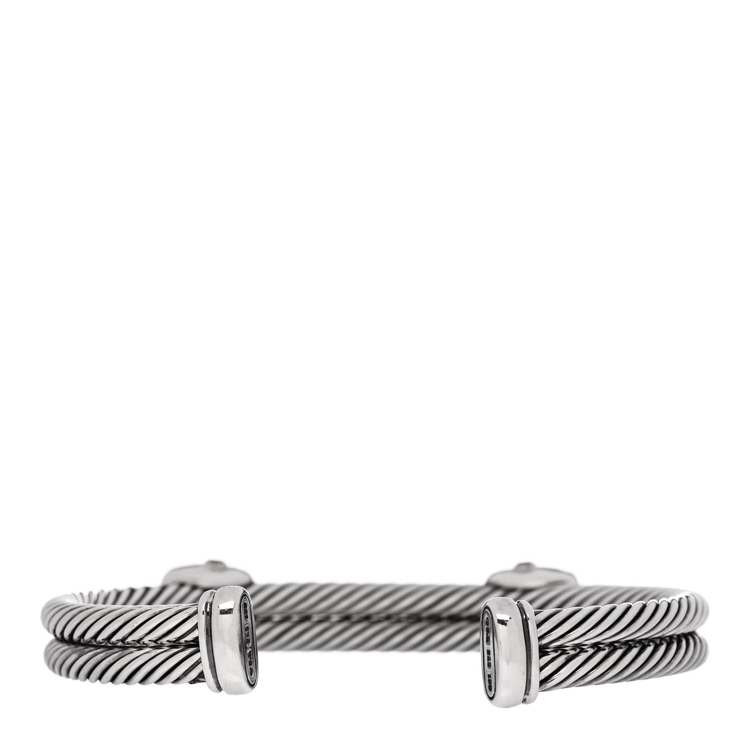 David Yurman DAVID YURMAN Sterling Silver 18K Yellow Gold Blue Topaz Albion Double Station Bracelet 2 of 3