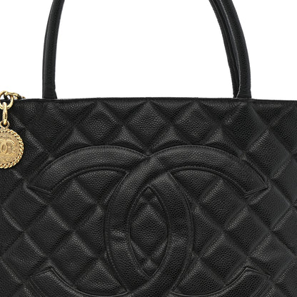 Chanel Caviar Quilted Medallion Tote Black 8 of 10