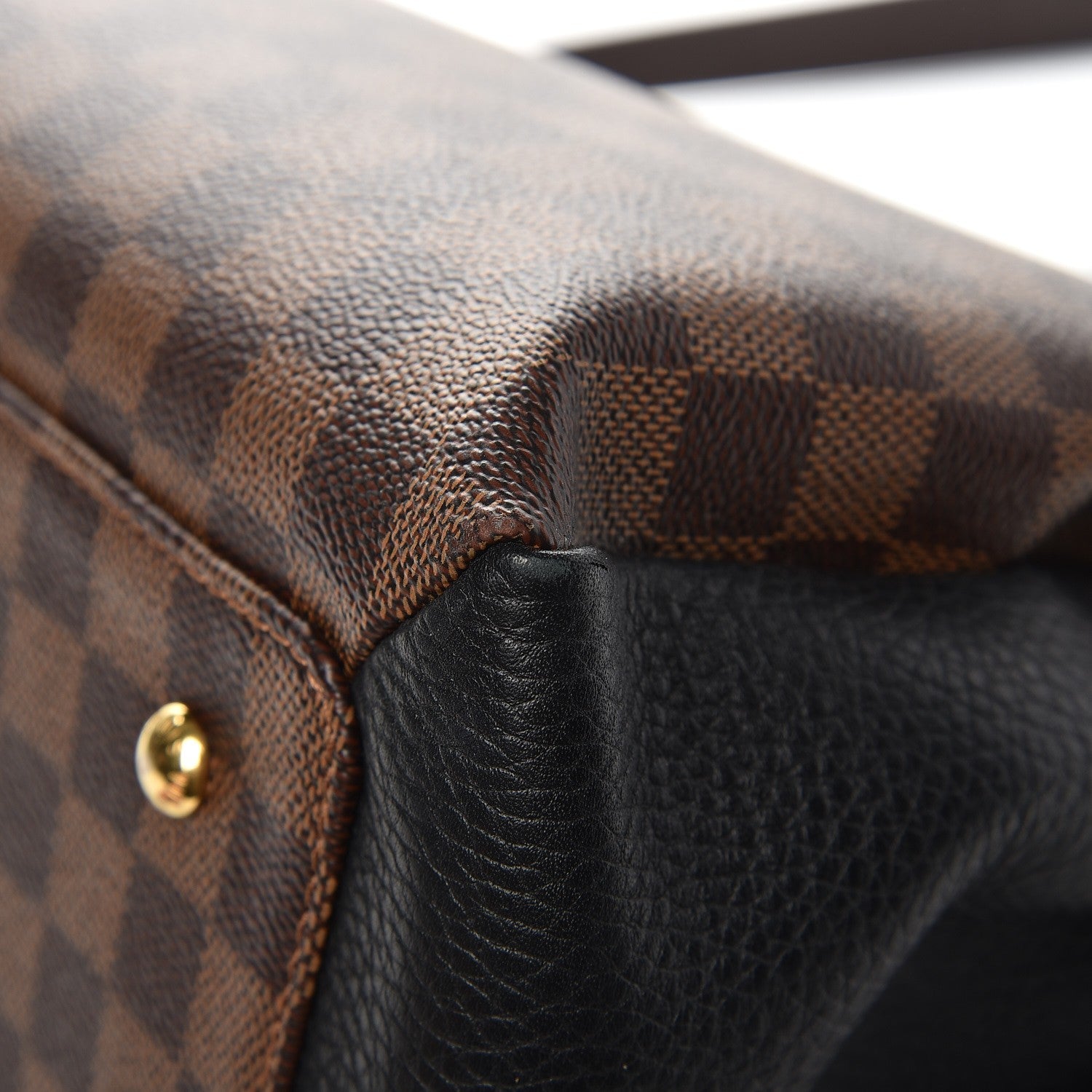 Louis Vuitton Cuir Taurillon Damier Ebene Normandy Black 9 of 13