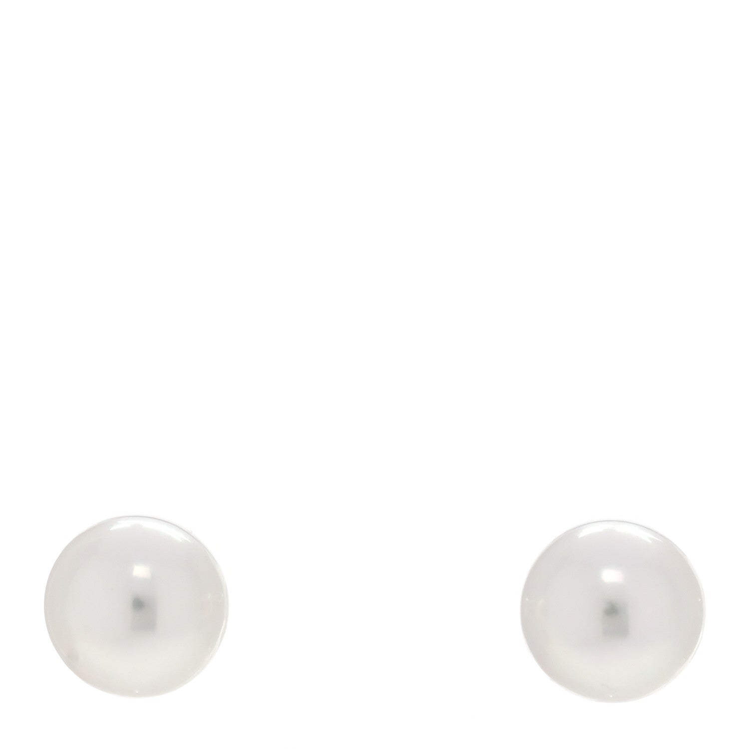 Mikimoto 18K Gold Akoya Cultured Pearl 7-7.5mm Earrings 1 of 5