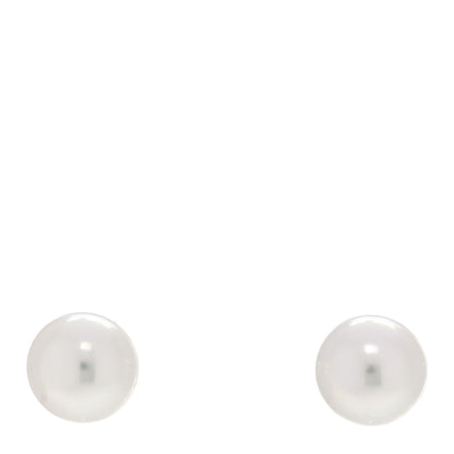 Mikimoto 18K Gold Akoya Cultured Pearl 7-7.5mm Earrings 1 of 5