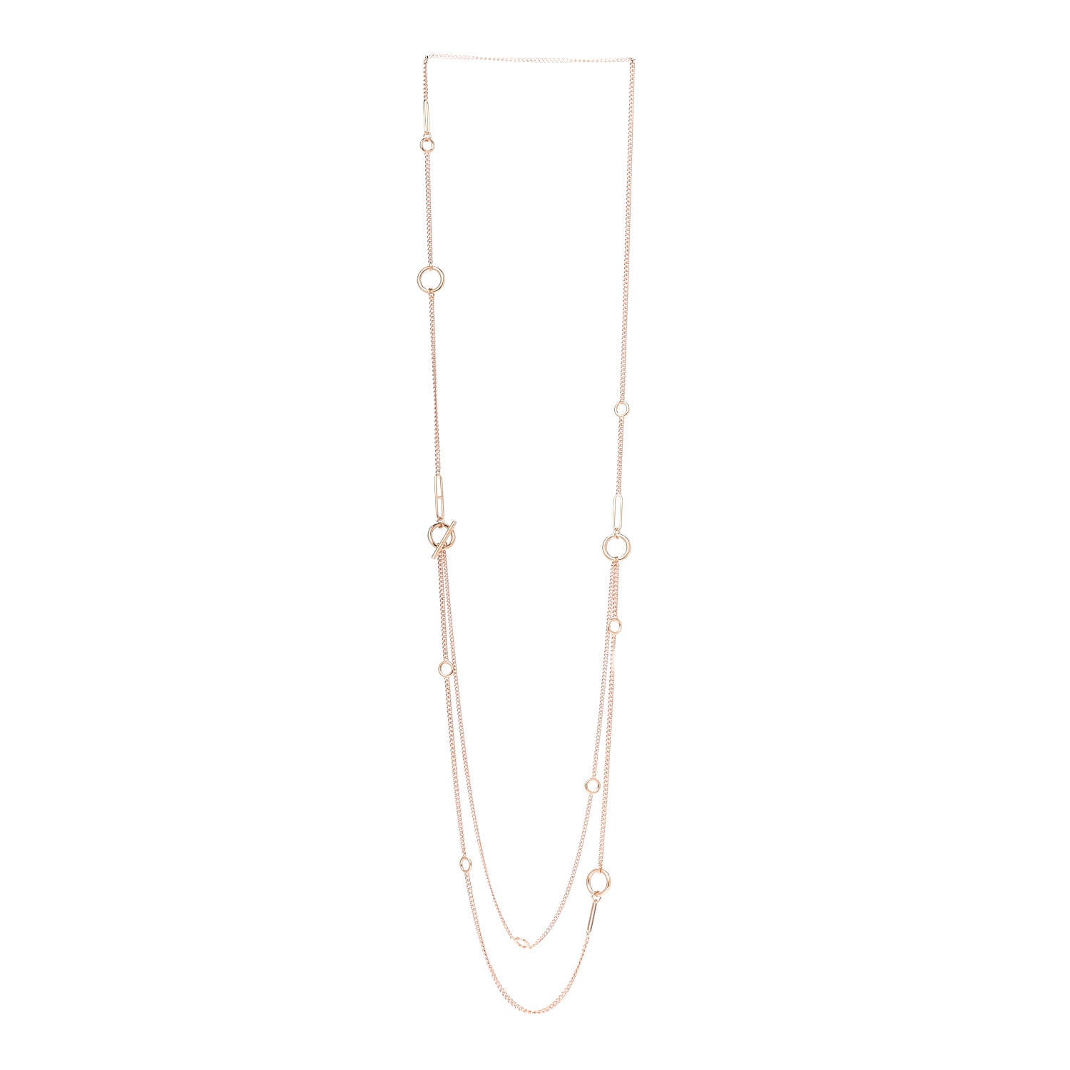Hermes 18K Rose Gold Echappee Extra Long Necklace 3 of 5