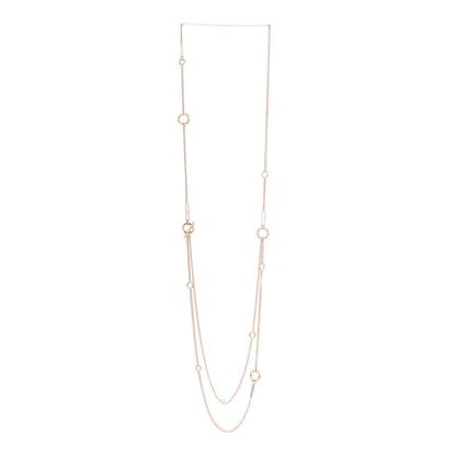 Hermes 18K Rose Gold Echappee Extra Long Necklace 3 of 5