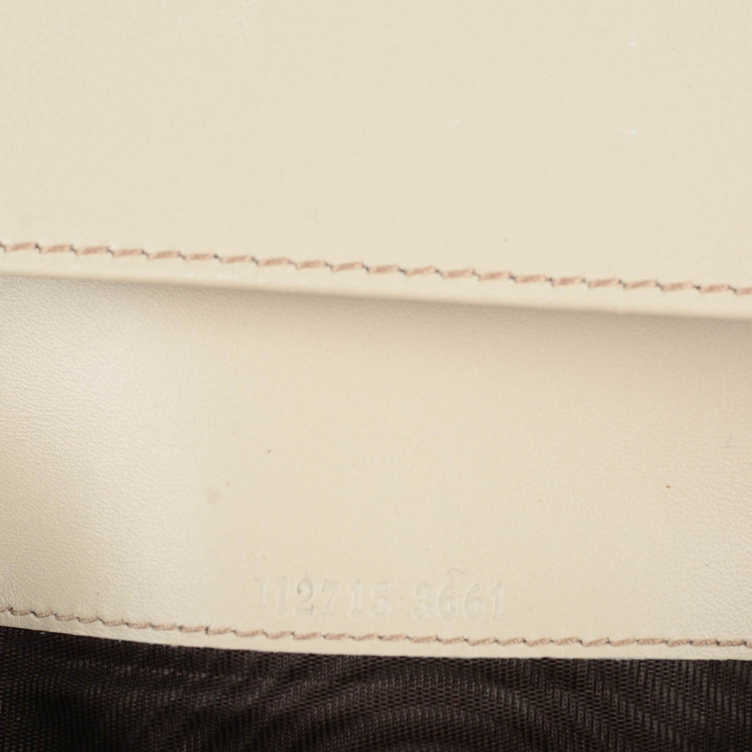 Gucci Guccissima Margaux Calfskin Metal Bar Continental Flap Wallet Mystic White 8 of 8