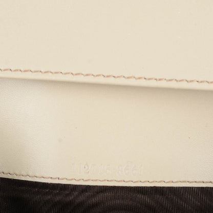Gucci Guccissima Margaux Calfskin Metal Bar Continental Flap Wallet Mystic White 8 of 8