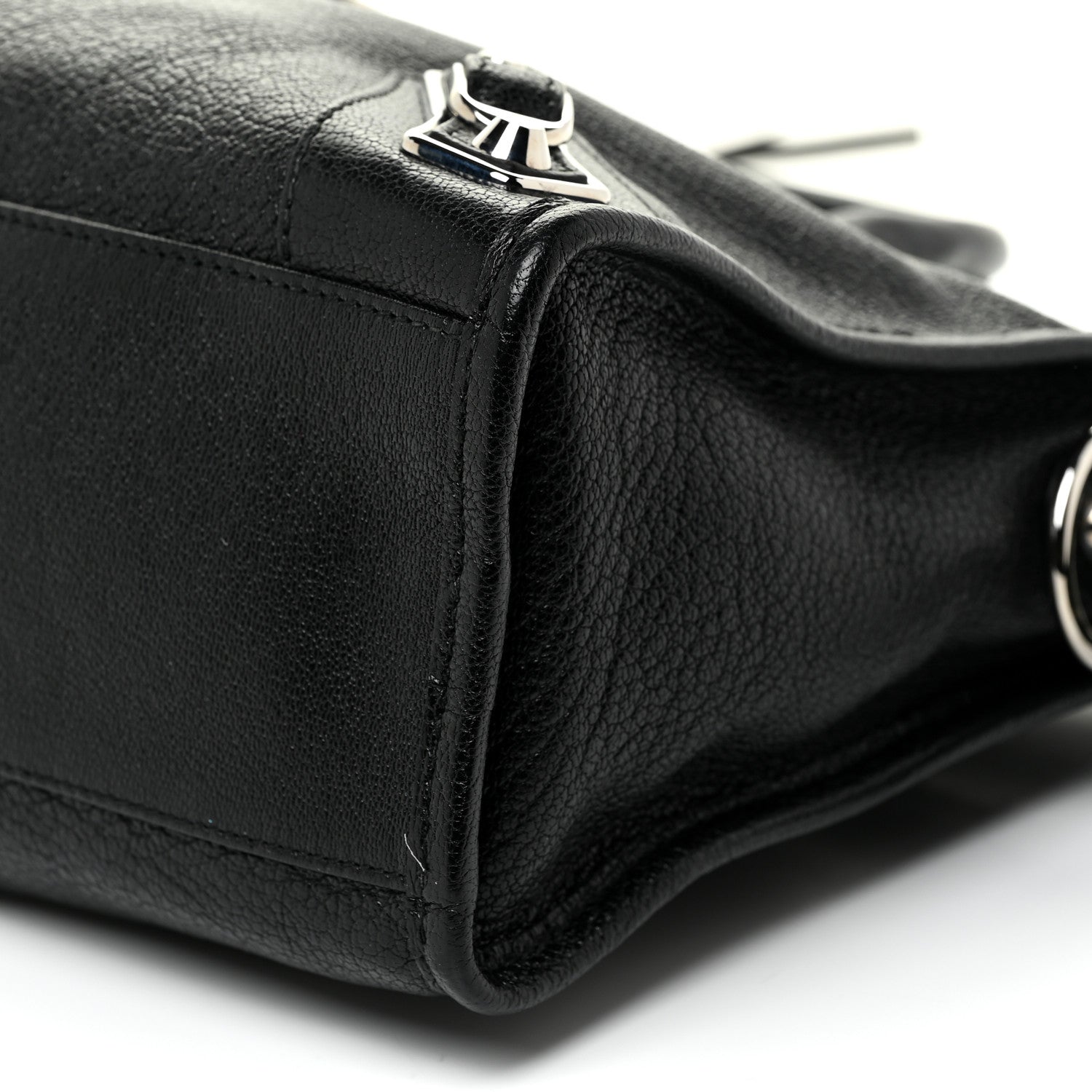 Balenciaga Chevre Silver Metallic Edge Hardware S City Black 7 of 12