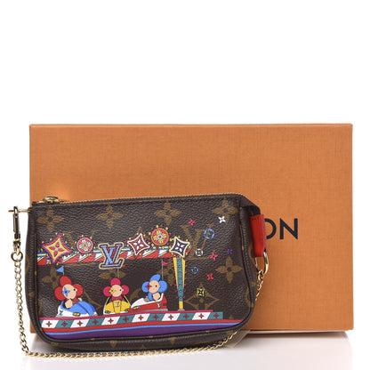 Louis Vuitton Monogram 2020 Christmas Animation Bumper Cars Mini Pochette Accessories Coquelicot 8 of 8