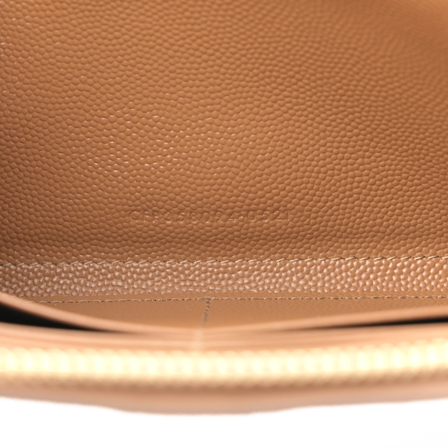 Grain De Poudre Matelasse Chevron Monogram Zip Around Wallet Naturel Dark