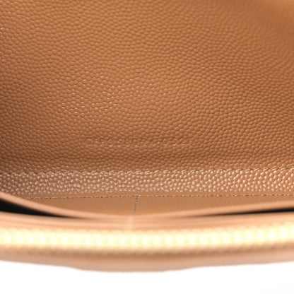 Saint Laurent Grain De Poudre Matelasse Chevron Monogram Zip Around Wallet Naturel Dark 7 of 8