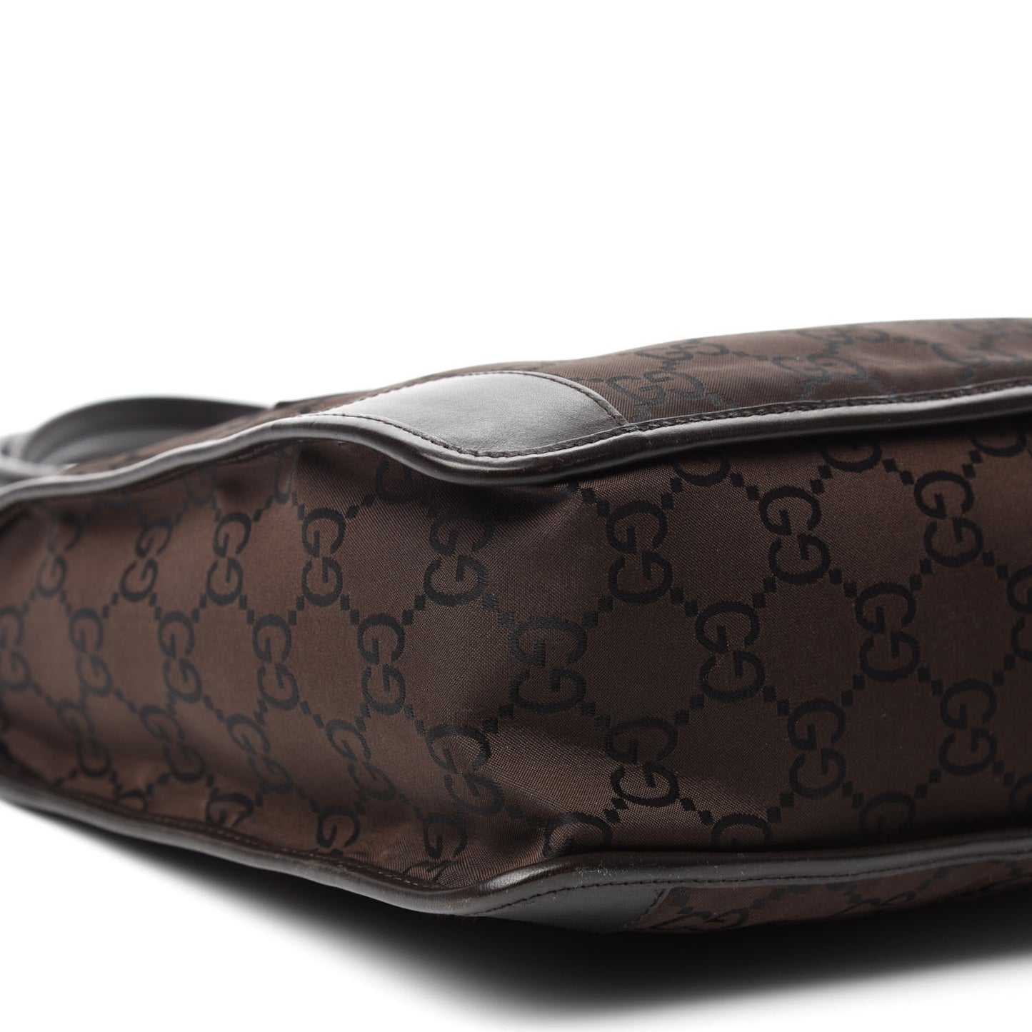 Nylon Monogram Tote Bag Brown