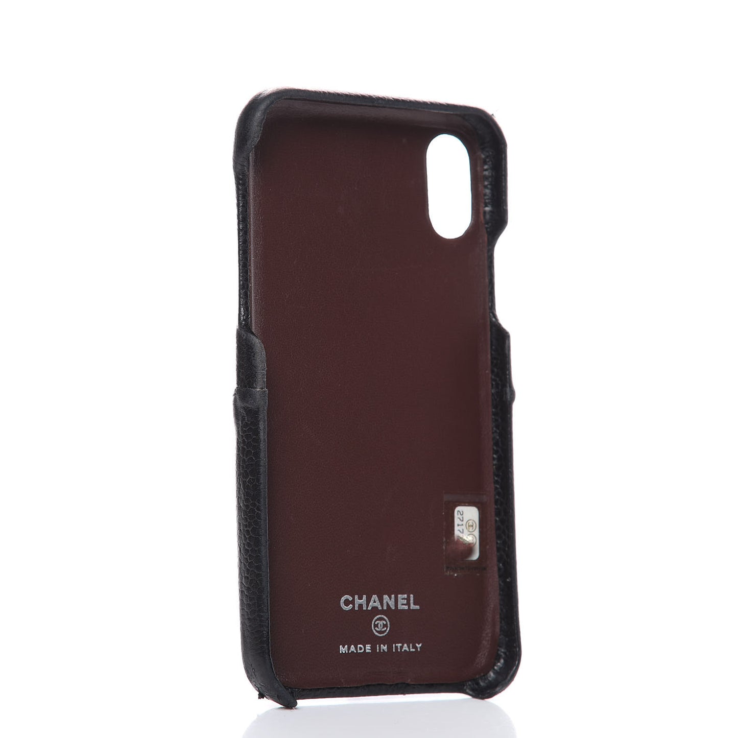 Caviar Quilted iPhone X Coco Tech Case Black