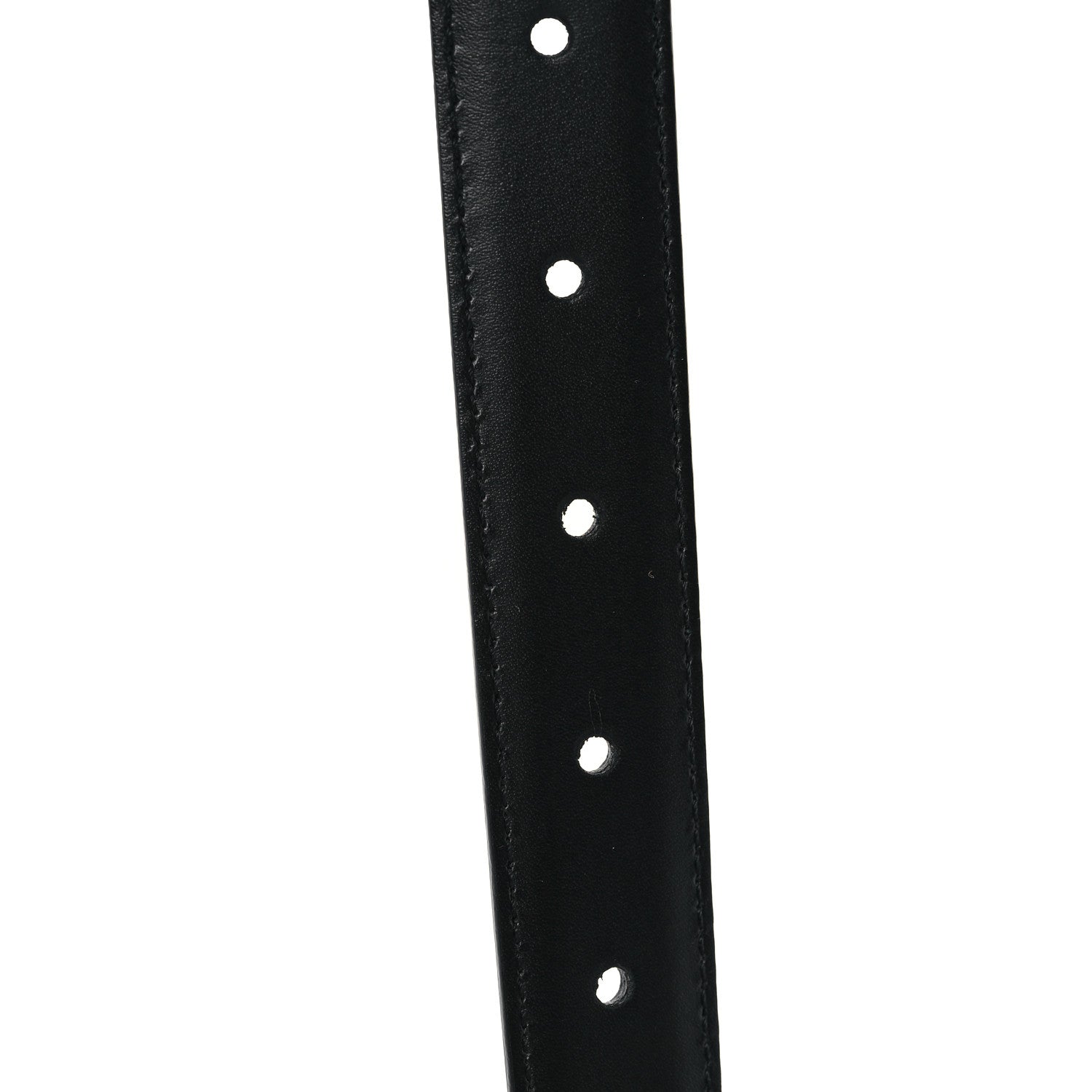 Celine Box Calfskin Medium 25mm Triomphe Belt 70 28 Black 4 of 5
