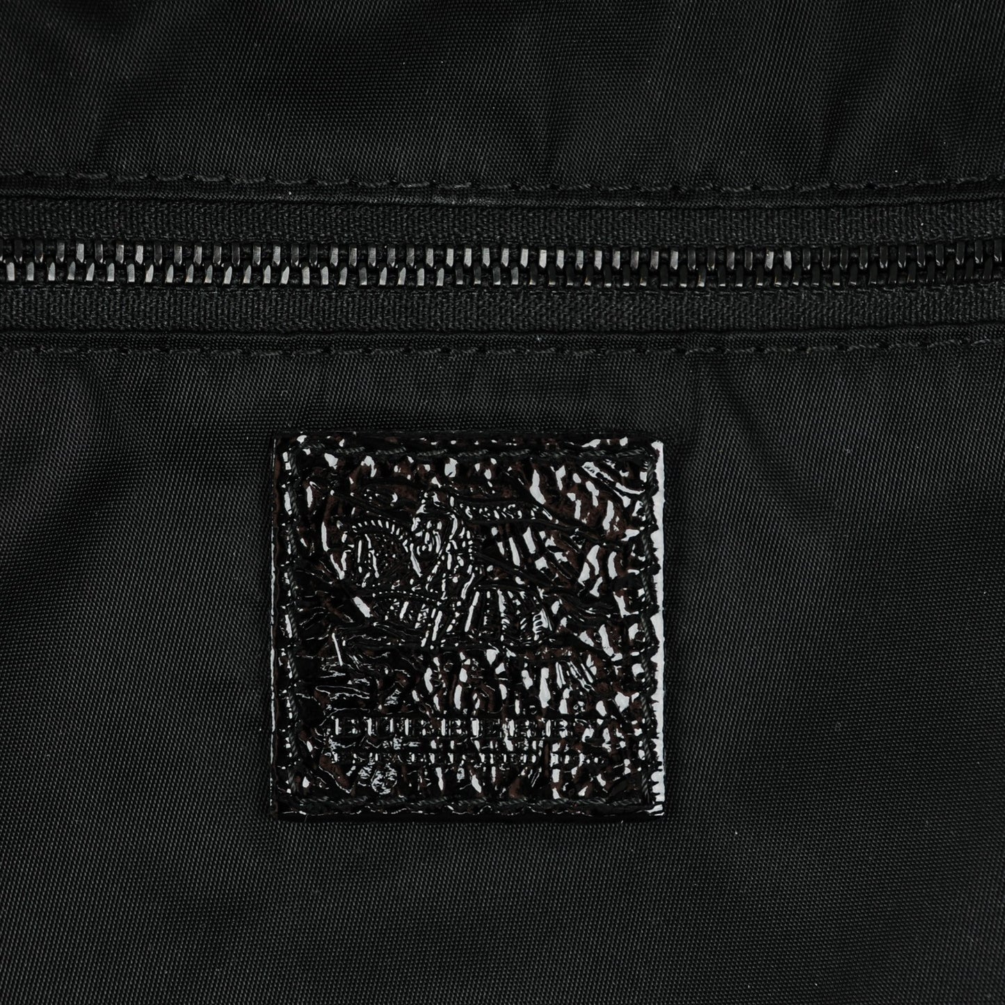 Nylon Beat Check Floral Large Florence Tote Black