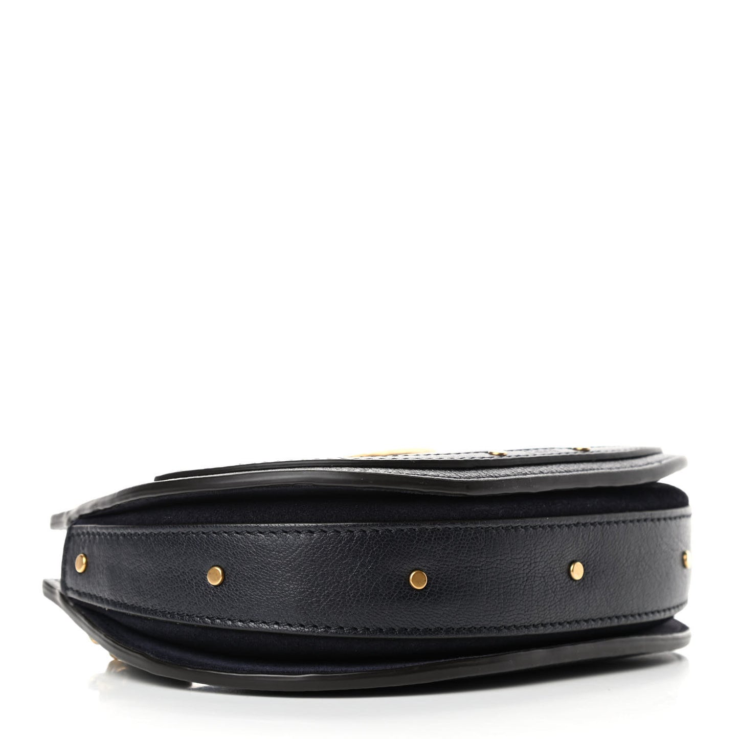 Calfskin Suede Mini Pixie Signature Belt Bag Full Blue