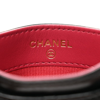 Chanel Lambskin Quilted Chanel 19 Card Holder Black 6 of 9