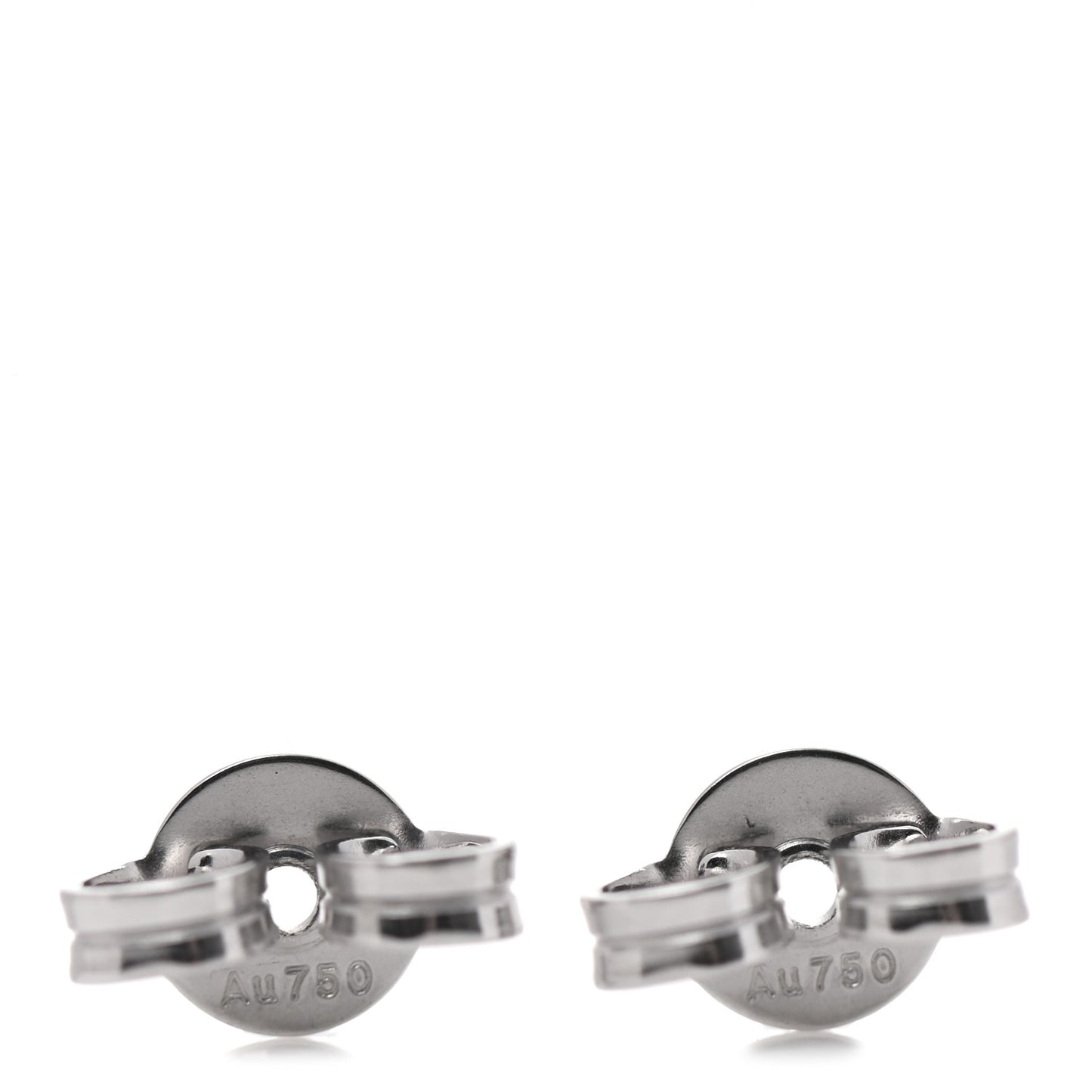 18K White Gold Diamond Mini Running G Earrings