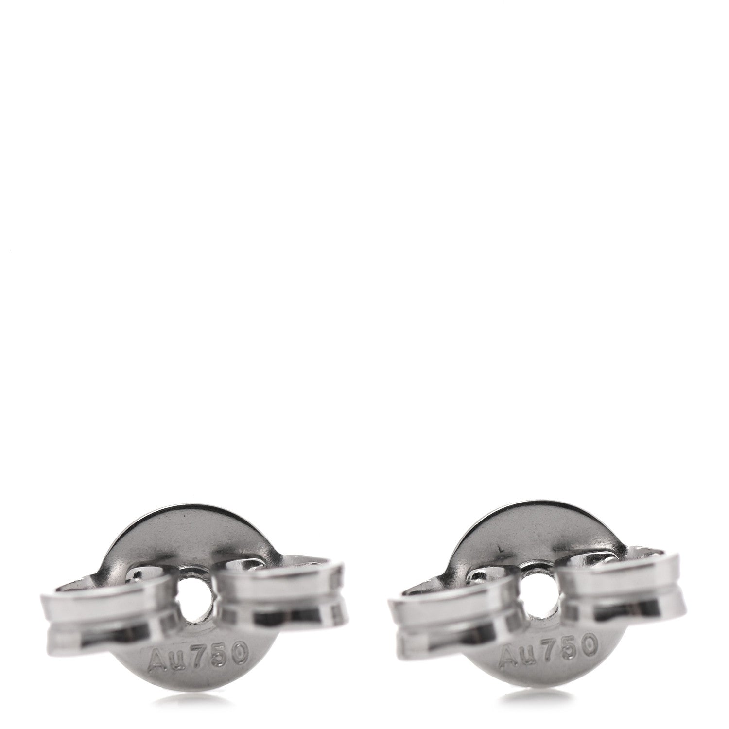 Gucci 18K White Gold Diamond Mini Running G Earrings 4 of 6