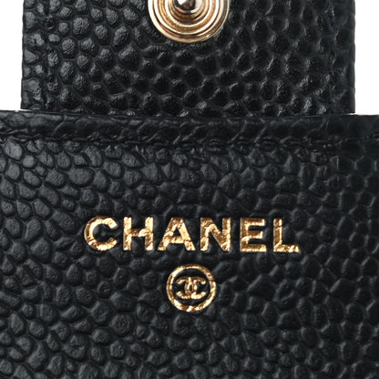 Chanel Caviar Quilted Compact Flap Wallet Black 6 of 10