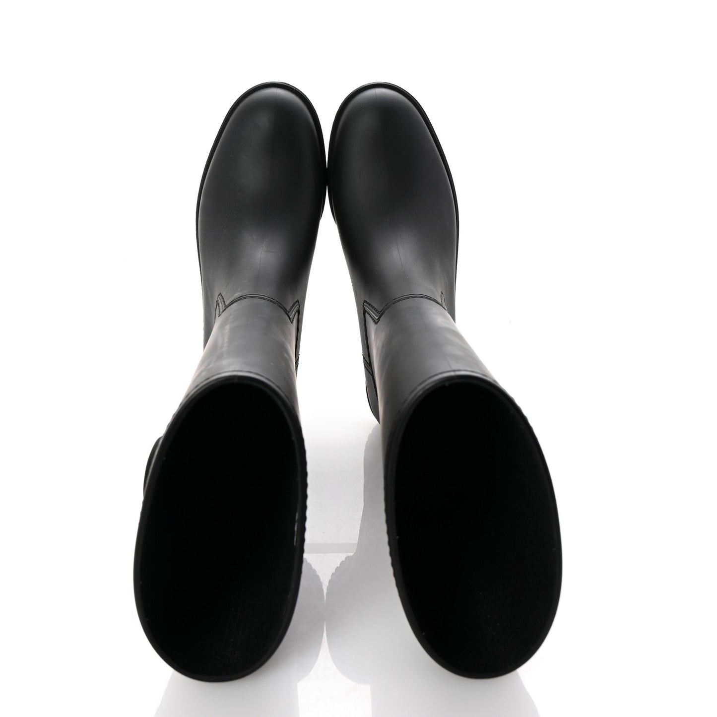 Rubber Double G Womens Rain Boots 36 Black