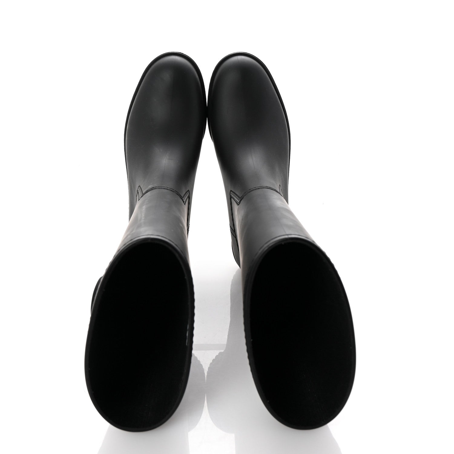 Gucci Rubber Double G Womens Rain Boots 36 Black 2 of 10