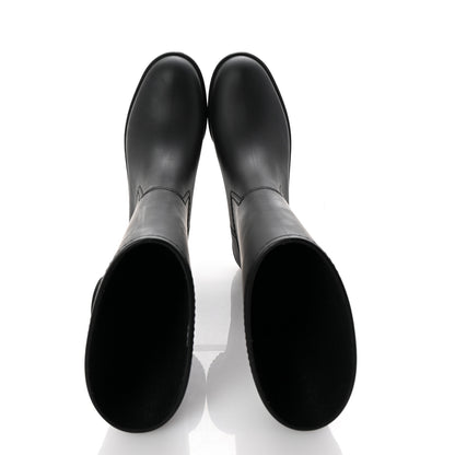 Gucci Rubber Double G Womens Rain Boots 36 Black 2 of 10