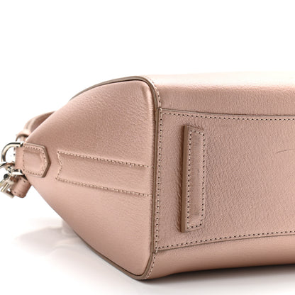 Givenchy Metallic Sugar Goatskin Mini Antigona Light Pink 9 of 12