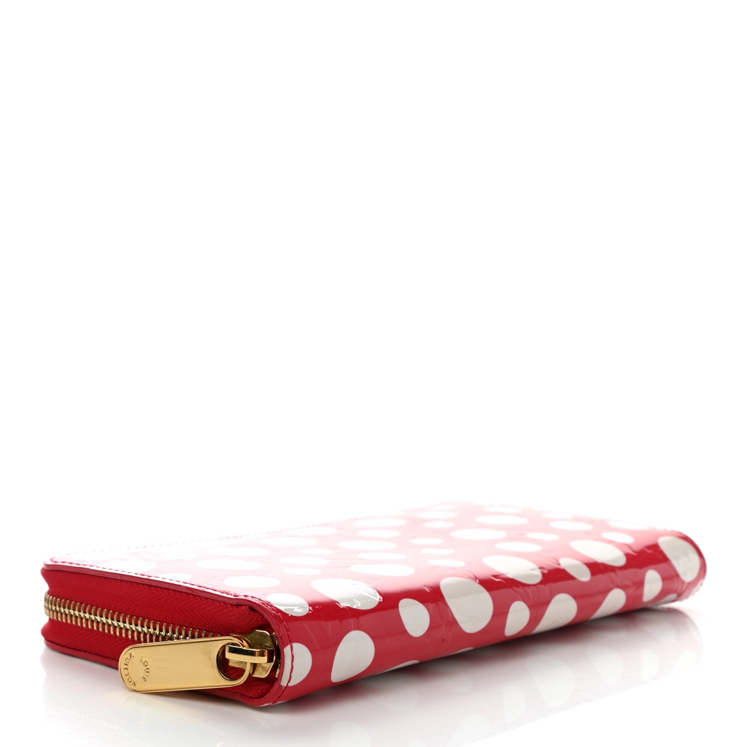 Louis Vuitton Vernis Kusama Infinity Dots Zippy Wallet Red 4 of 8