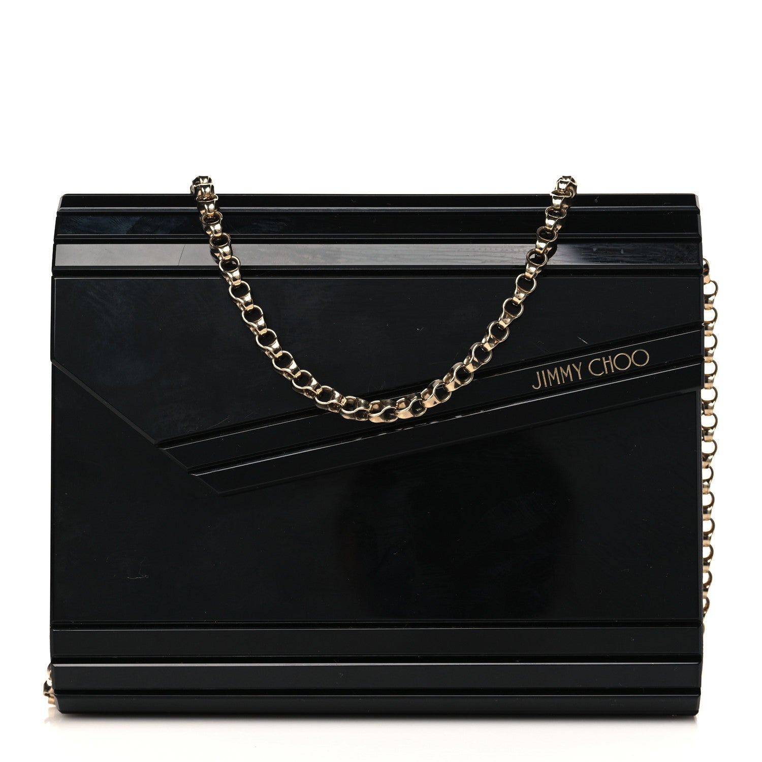 Jimmy Choo Acrylic Candy Clutch Black 1 of 8