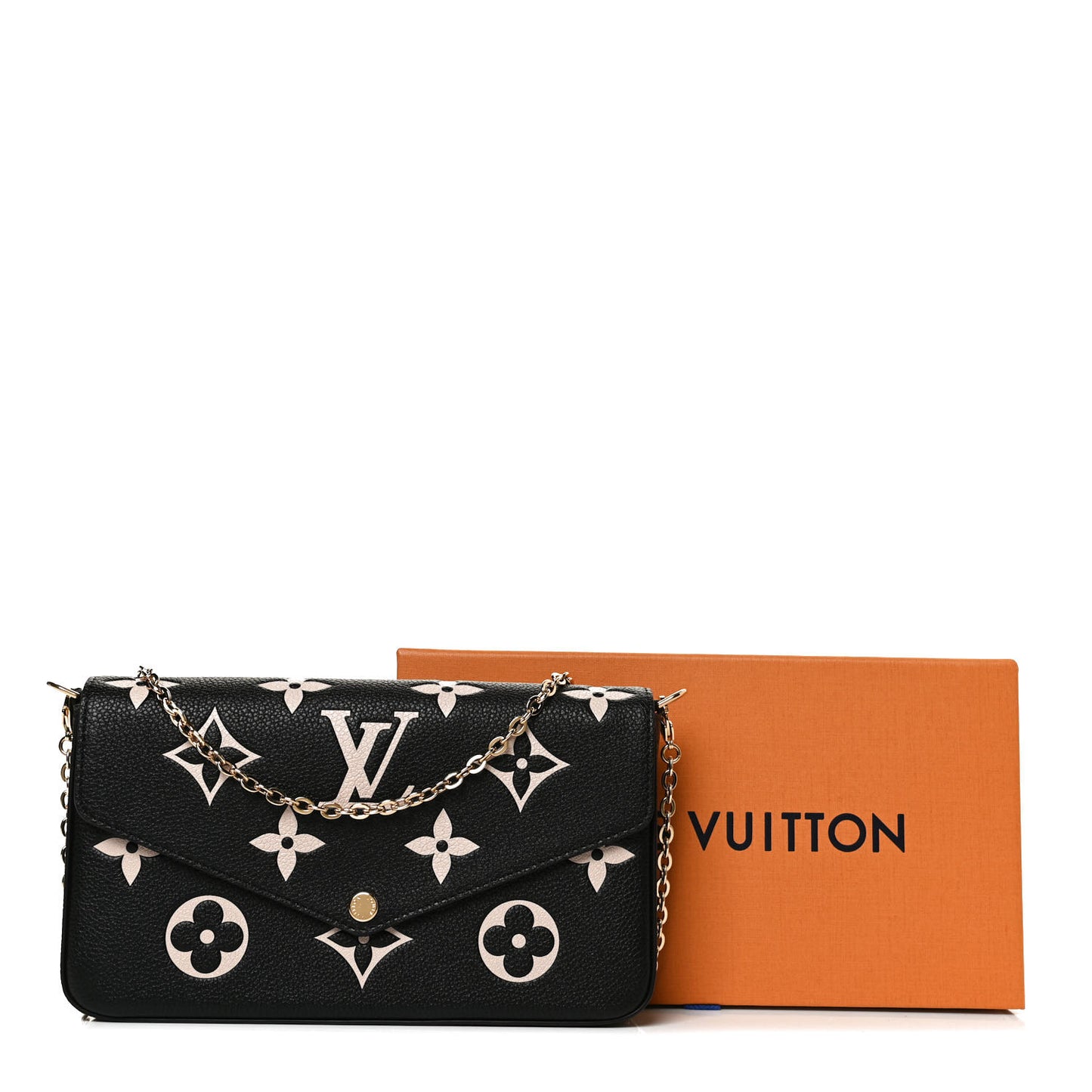 Empreinte Monogram Giant Felicie Pochette Black Beige