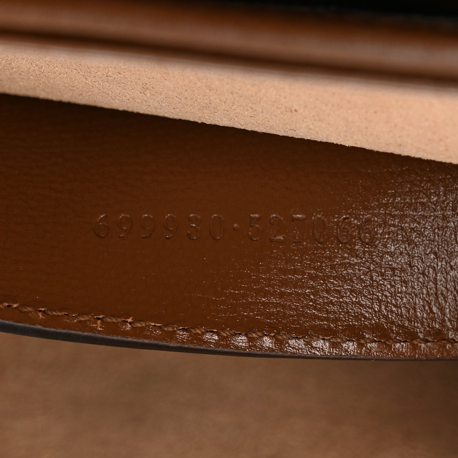 Gucci GG Supreme Monogram Azalea Calfskin Web Jackie 1961 Belt Bag 90 36 Beige Ebony Brown Sugar 7 of 11