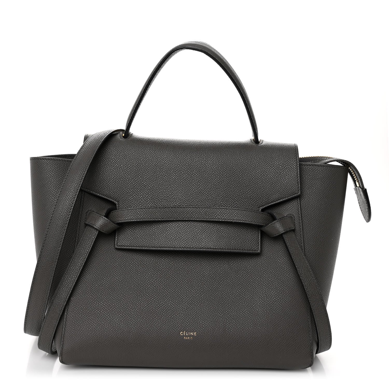 Celine Grained Calfskin Micro Belt Bag Grey 1 of 10